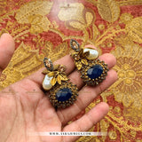 Designer Earrings with Stone & Pearl Detailing – Elegant Party Wear