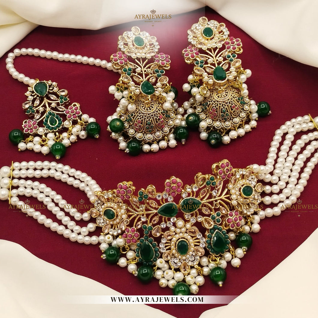 Nauratan Choker Set – Traditional Elegance for Every Occasion