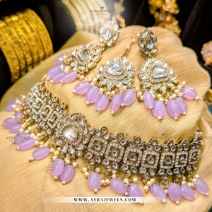 Elegant Bridal Choker Set with Earrings & Teeka – Traditional Wedding Jewellery