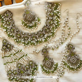 Nouratan Bridal Set – Necklace, Earrings, Sahare, Teeka & Jhoomer – Traditional Wedding Jewellery