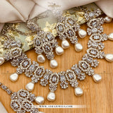 Zarcon Party Wear Necklace with Earrings & Teeka – Elegant Wedding & Festive Jewellery
