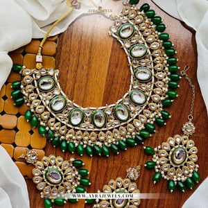 Dubbi Kundan Party Wear Set with Earrings & Teeka – Traditional Jewellery