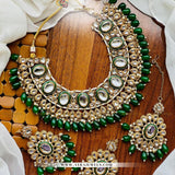 Dubbi Kundan Party Wear Set with Earrings & Teeka – Traditional Jewellery
