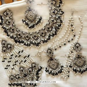 Nouratan Bridal Set – Necklace, Earrings, Sahare, Teeka & Jhoomer – Traditional Wedding Jewellery