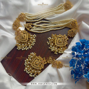 Nouratan Earrings with Heavy Sahare & Teeka – Bridal & Party Wear Jewellery