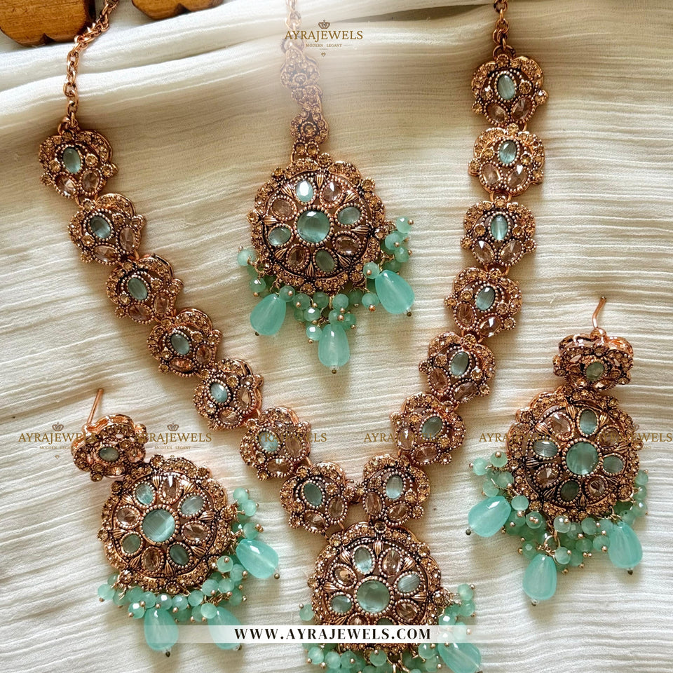 Zarcon Mala Set – Graceful Elegance in Every Strand