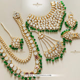 Mirror Kundan Bridal Set – Complete Wedding Jewellery | Earrings, Teeka & Jhumar