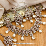 Zarcon Party Wear Necklace with Earrings & Teeka – Elegant Wedding & Festive Jewellery