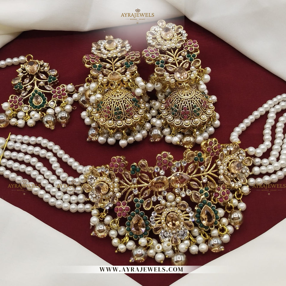 Nauratan Choker Set – Traditional Elegance for Every Occasion