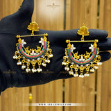 Elegant Peacock Earrings – Traditional Statement Design