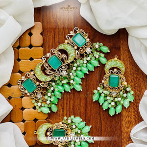 Stone Necklace Set – Classic Bridal & Party Wear Jewellery