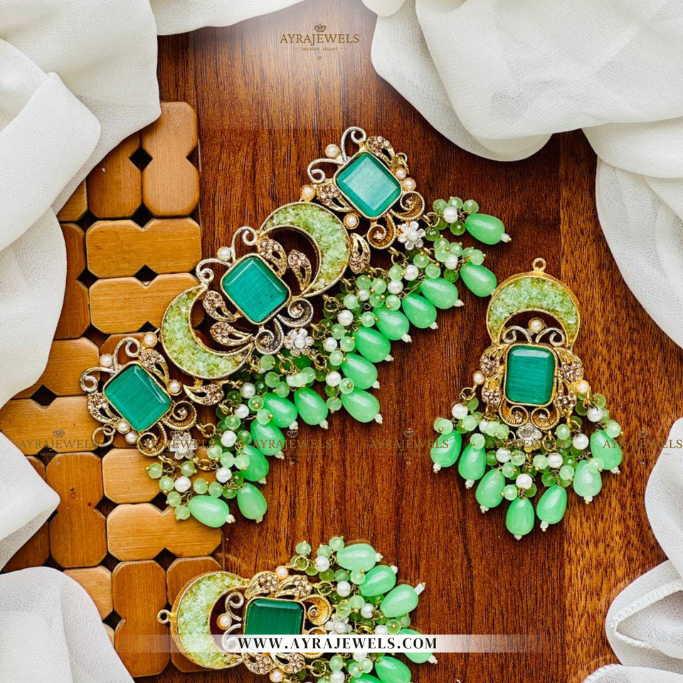 Stone Necklace Set – Classic Bridal & Party Wear Jewellery