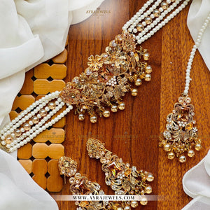 3D Work Designer Choker Set – Elegant Party & Bridal Wear Jewellery