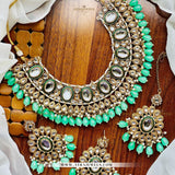 Dubbi Kundan Party Wear Set with Earrings & Teeka – Traditional Jewellery