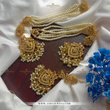 Nouratan Earrings with Heavy Sahare & Teeka – Traditional Bridal Earrings Set