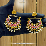 Elegant Peacock Earrings – Traditional Statement Design