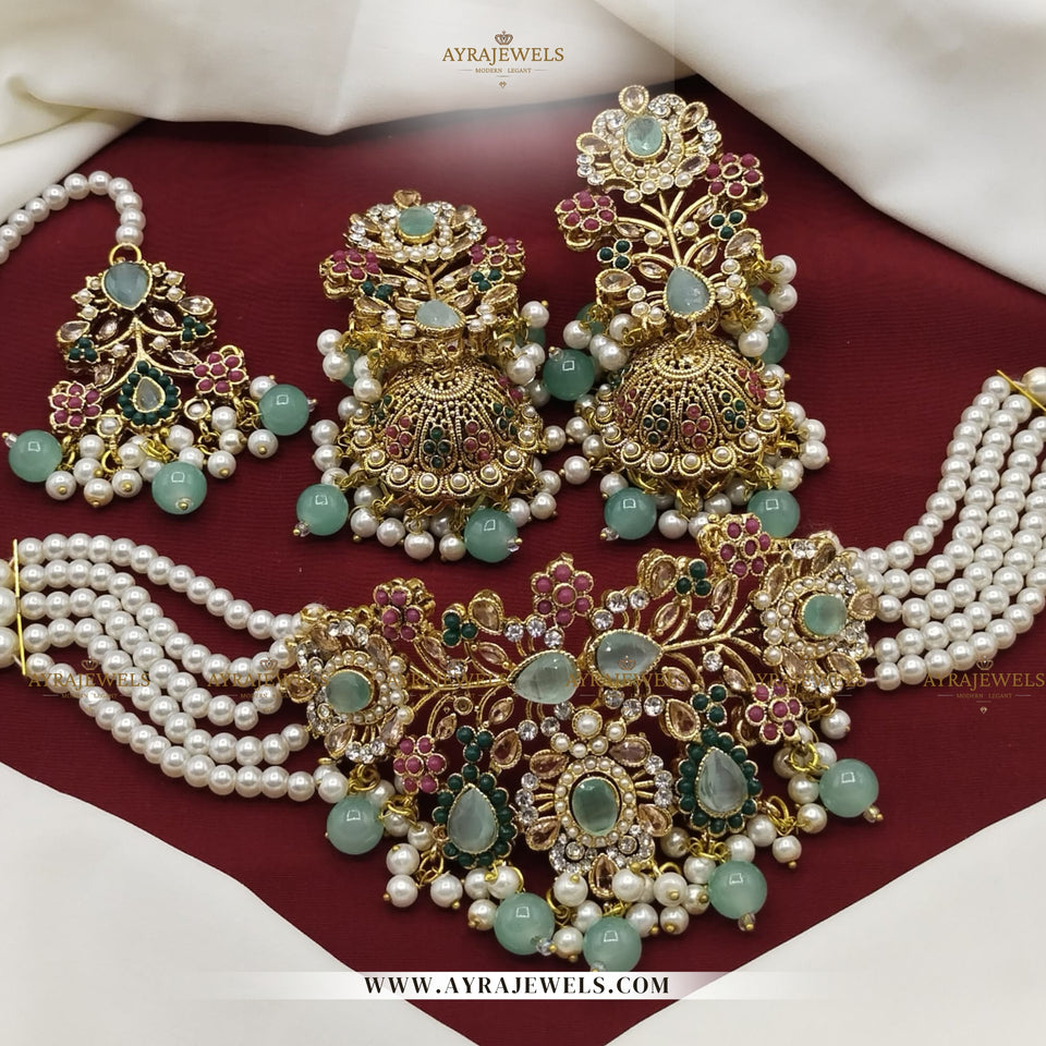Nauratan Choker Set – Traditional Elegance for Every Occasion