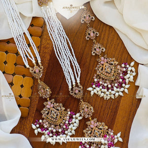 Nouratan Earrings with Sahare & Teeka – Heavy Traditional Bridal Style