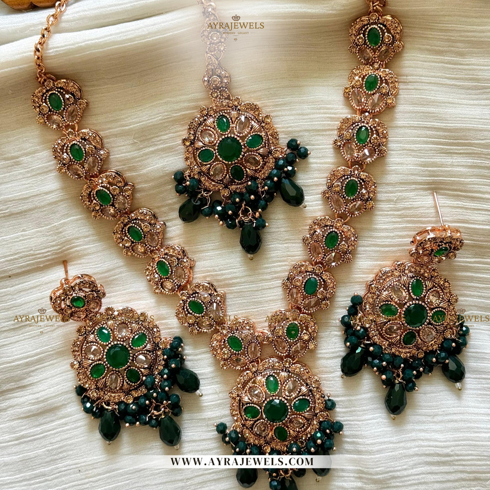 Zarcon Mala Set – Graceful Elegance in Every Strand