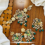 3D Turkish Designer Choker Set – Elegant Bridal & Party Jewellery