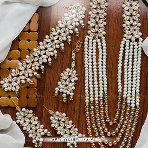 Kundan Maala Set with Choker, Earrings & Teeka – Traditional Party Wear Jewellery