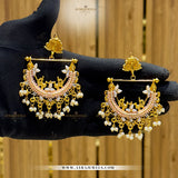 Elegant Peacock Earrings – Traditional Statement Design