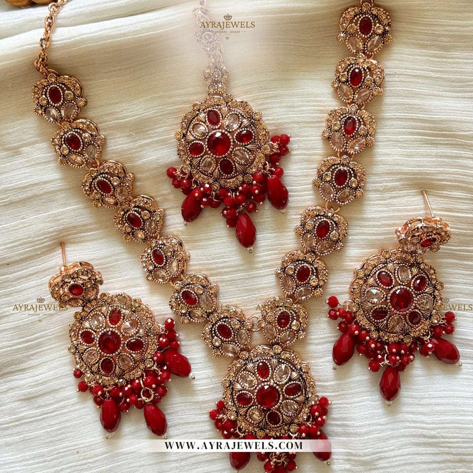 Zarcon Mala Set – Graceful Elegance in Every Strand