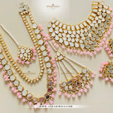 Mirror Kundan Bridal Set – Complete Wedding Jewellery | Earrings, Teeka & Jhumar