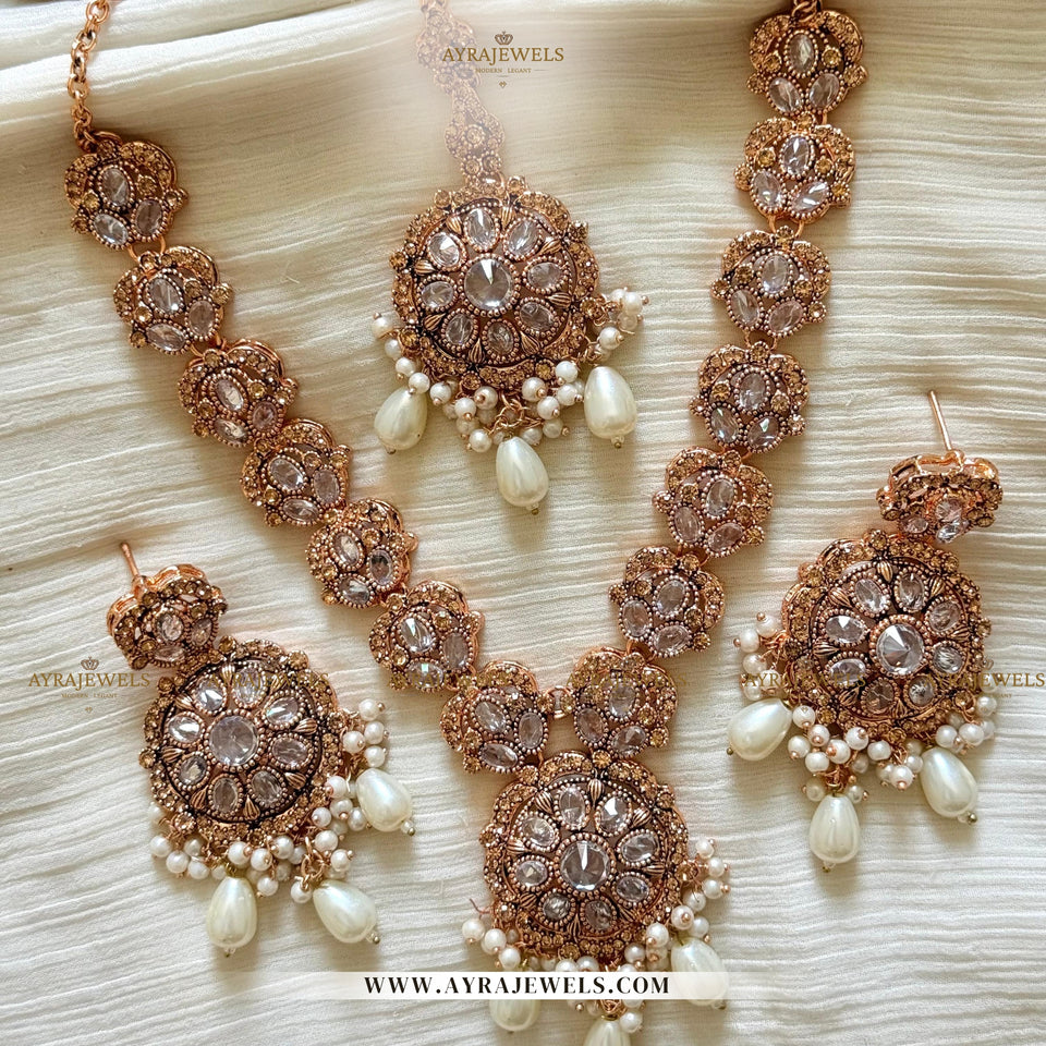 Zarcon Mala Set – Graceful Elegance in Every Strand