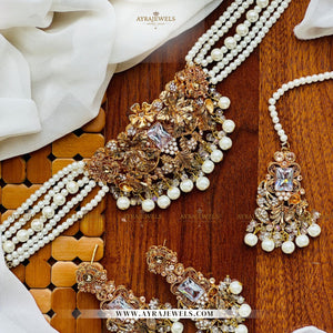 3D Work Designer Choker Set – Elegant Party & Bridal Wear Jewellery
