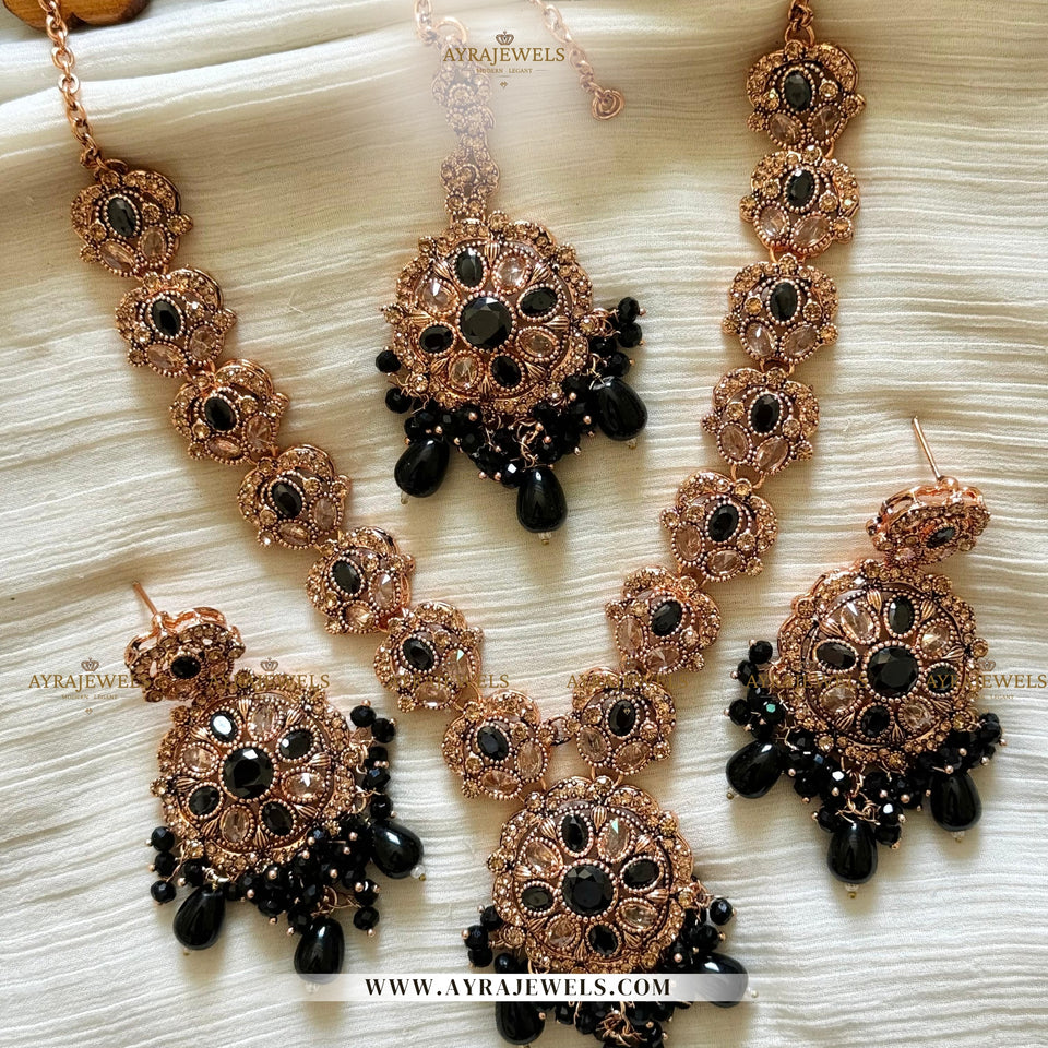 Zarcon Mala Set – Graceful Elegance in Every Strand