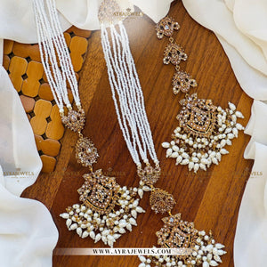 Nouratan Earrings with Sahare & Teeka – Heavy Traditional Bridal Style