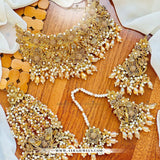 3D Bridal Collar Set with Earrings, Teeka & Jhoomar – Luxurious Wedding Jewellery