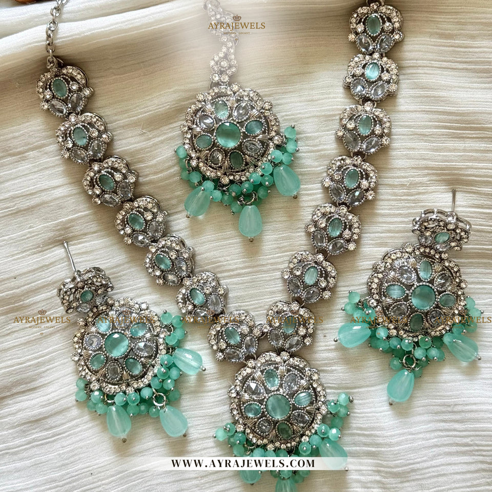 Zarcon Mala Set – Graceful Elegance in Every Strand