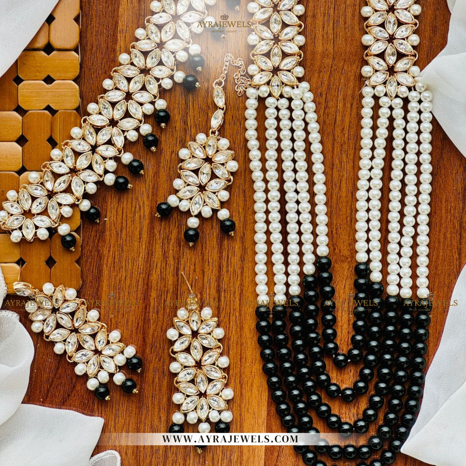 Kundan Maala with Choker, Earrings & Teeka – Traditional Party Wear Jewellery