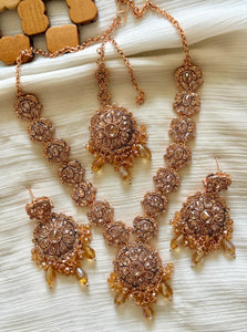Zarcon Mala Set – Graceful Elegance in Every Strand