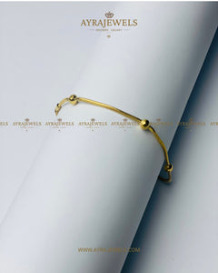 Simple Gold Bracelet with Beads | Dainty 14K Gold-Filled Stacking Jewelry