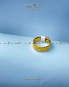Gold Ring with a Single Stone | Minimalist Dainty Solitaire Promise Ring