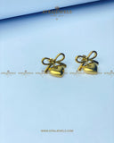 Stainless Steel Heart and Bow Studs | Dainty Mixed Pair Earrings for Women