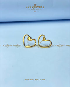 Stainless Steel Heart Earrings | Hypoallergenic Studs for Everyday Wear