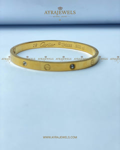 Gold Love Bracelet with Diamond Accents | Fine Pave Jewelry for Her