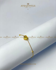 Elegant Gold Heart Bracelet - Ayra Jewels Modern Legant