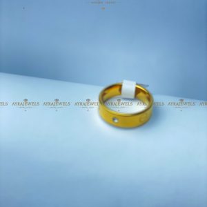 Gold Ring with a Single Stone