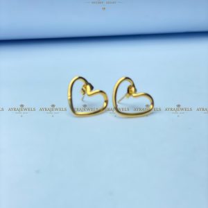 Stainless Steel Heart-Shaped Earrings